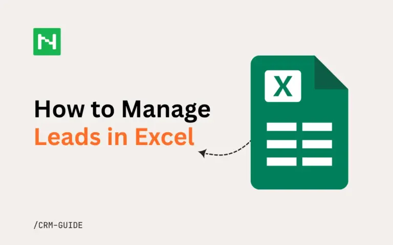 Manage leads in Excel CRM